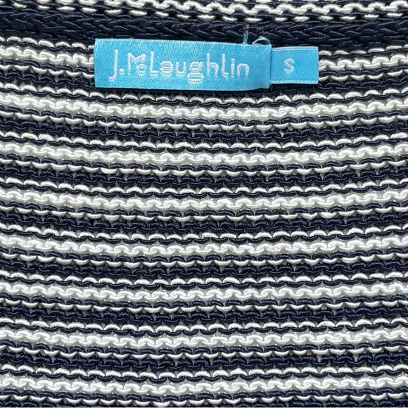 J.McLaughlin Striped V-Neck Sweater‎ Small - Picture 6 of 10